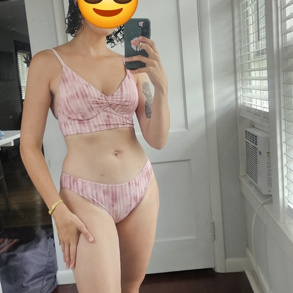 Shade and Shore Pink Tie Dye Bikini Medium - Picture 4 of 4